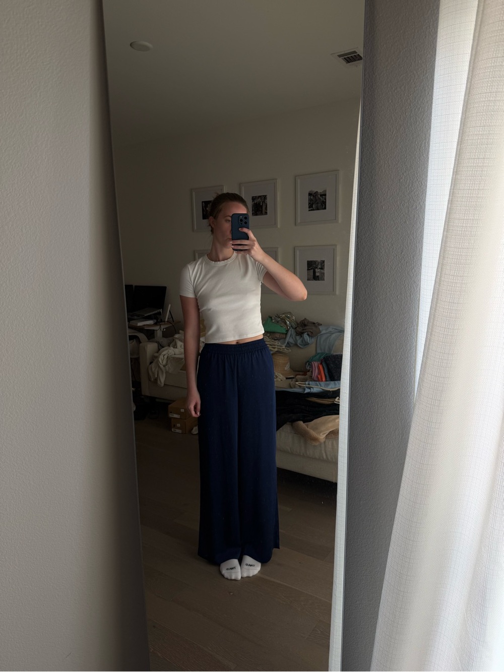 Ann Taylor Royal Blue Wide-Leg Pants